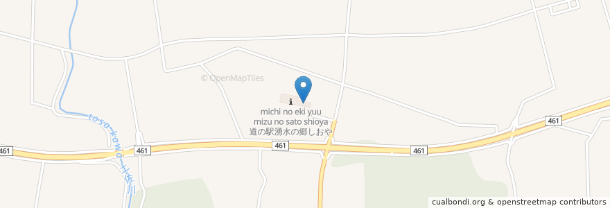 Mapa de ubicacion de 佐助 かき氷 en Japão, 栃木県, 塩谷郡, 塩谷町.