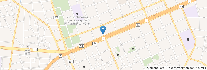 Mapa de ubicacion de すき家 en 日本, 东京都/東京都, 江戸川区.