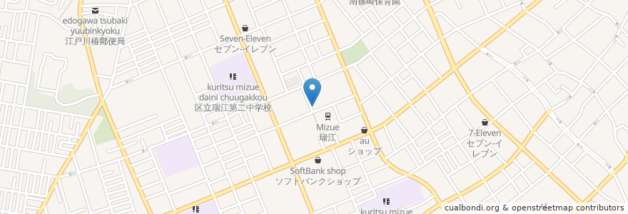 Mapa de ubicacion de シャノアール en ژاپن, 東京都, 江戸川区.