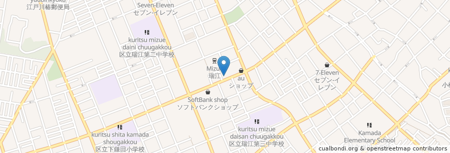 Mapa de ubicacion de マツモトキヨシ en Япония, Токио, Эдогава.