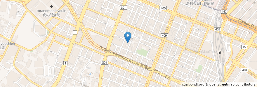 Mapa de ubicacion de ユイツ en 日本, 東京都, 港区.