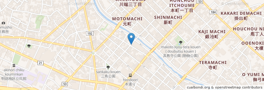 Mapa de ubicacion de 一品料理 いろ利 en Japão, 鳥取県, 鳥取市.