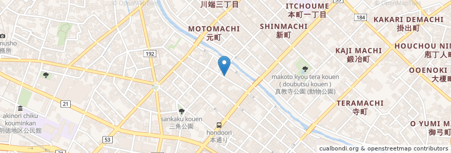 Mapa de ubicacion de 居酒屋 眞子庵 en Япония, Тоттори, 鳥取市.