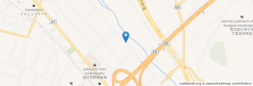 Mapa de ubicacion de 卵卵ふわぁ～む四日市店 en 日本, 三重県, 四日市市.