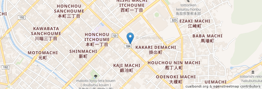 Mapa de ubicacion de 石谷小児科医院 en Japon, Préfecture De Tottori, 鳥取市.