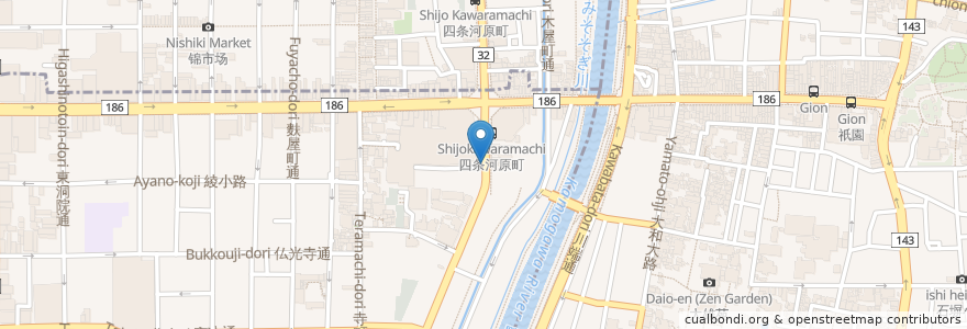 Mapa de ubicacion de Chao Chao en Japon, Préfecture De Kyoto, 京都市, 下京区.