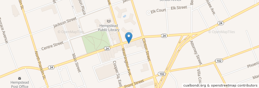 Mapa de ubicacion de Young Lin Kitchen en Stati Uniti D'America, New York, Nassau County, Hempstead.