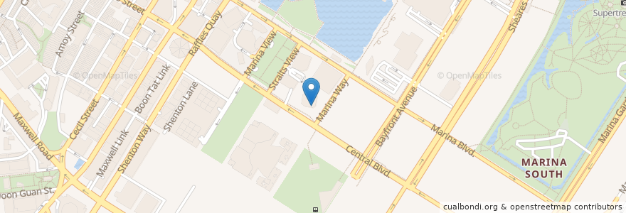Mapa de ubicacion de Workspace Expresso Bar Financial Centre en Singapura, Central.