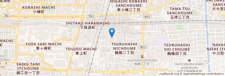 Mapa de ubicacion de 生起地蔵尊;漢松 en Japan, Präfektur Osaka, 大阪市, 生野区.