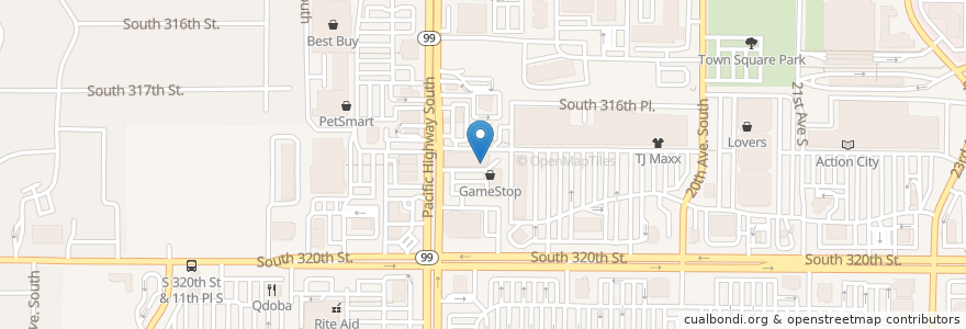 Mapa de ubicacion de Lihn Son Restaurant en Amerika Syarikat, Washington, King County, Federal Way.