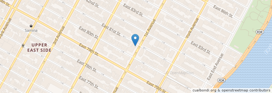 Mapa de ubicacion de Northwell Health-GoHealth Urgent Care en الولايات المتّحدة الأمريكيّة, نيويورك, New York, New York County, Manhattan, Manhattan Community Board 8.