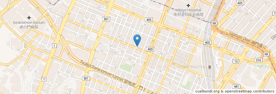 Mapa de ubicacion de 牛たん いろ葉 en Japón, Tokio, Minato.