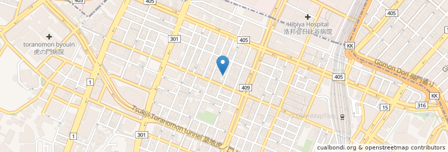 Mapa de ubicacion de 寿司正 en Japonya, 東京都, 港区.