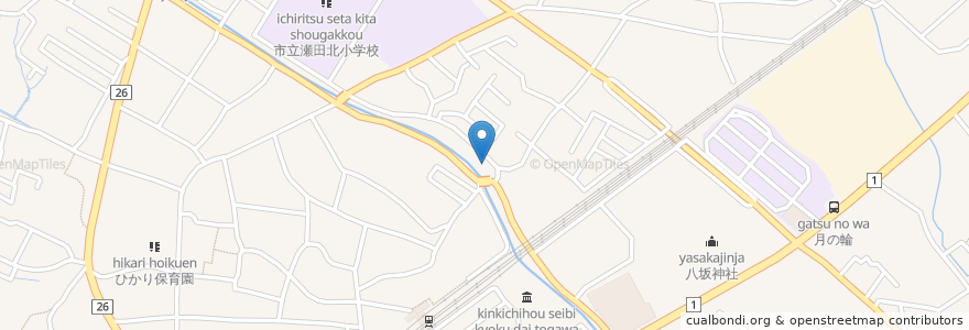 Mapa de ubicacion de かとう医院 en Japão, 滋賀県, 大津市.