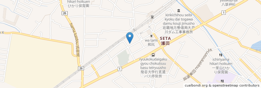 Mapa de ubicacion de 成田矯正歯科医院 en Japonya, 滋賀県, 大津市.