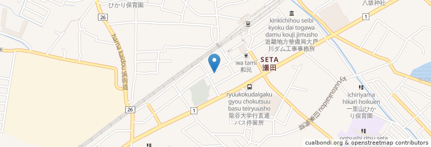 Mapa de ubicacion de おととや en 일본, 시가현, 大津市.