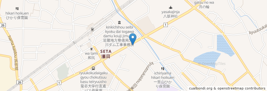 Mapa de ubicacion de 日邦レンタカーシステム en Япония, Сига, 大津市.