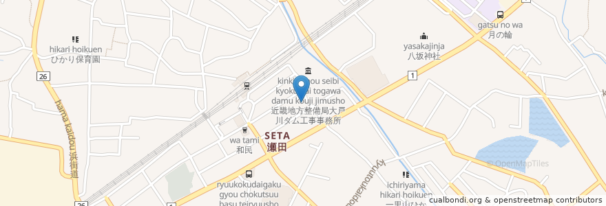 Mapa de ubicacion de 999きみんとこ en Jepun, 滋賀県, 大津市.