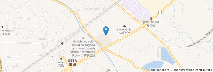 Mapa de ubicacion de マクドナルド en Giappone, Prefettura Di Shiga, 大津市.