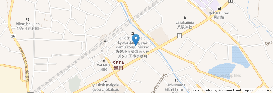 Mapa de ubicacion de 焼肉 ろざん en اليابان, شيغا, 大津市.