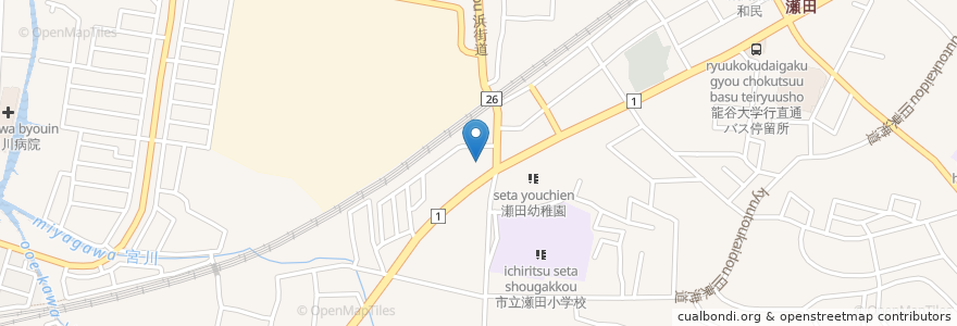 Mapa de ubicacion de 寿司きしだ en 日本, 滋賀県, 大津市.