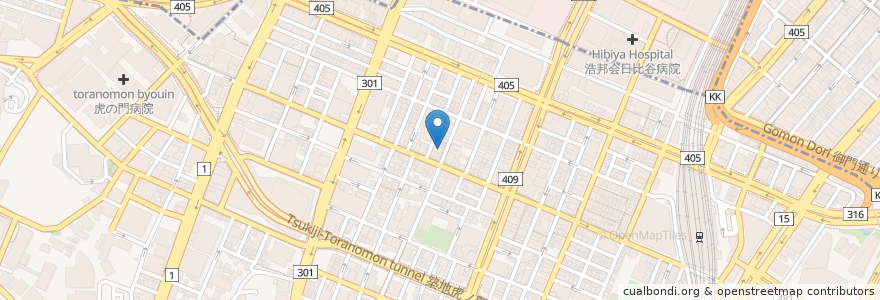 Mapa de ubicacion de 芝浦本家 en Japon, Tokyo, 港区.