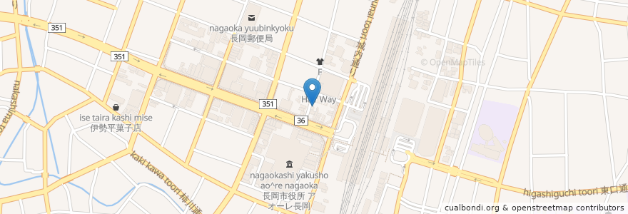 Mapa de ubicacion de エストマゴ en Japón, Prefectura De Niigata, 長岡市.