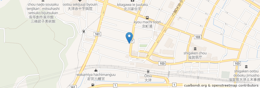 Mapa de ubicacion de きまま en 日本, 滋賀県, 大津市.