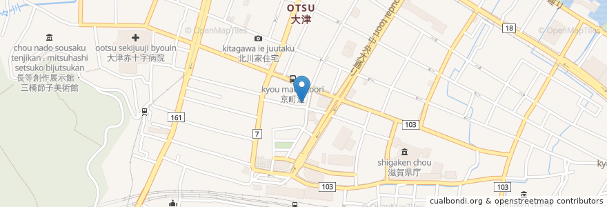 Mapa de ubicacion de あそうクリニック en ژاپن, 滋賀県, 大津市.