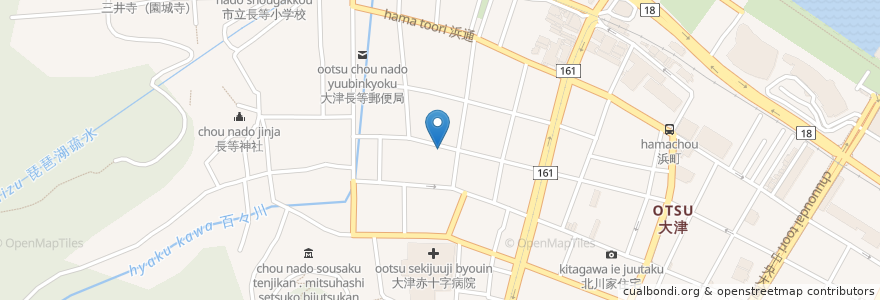 Mapa de ubicacion de Tokiwa en ژاپن, 滋賀県, 大津市.