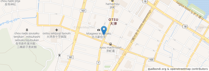 Mapa de ubicacion de てぃだKanKan en 일본, 시가현, 大津市.