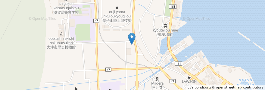 Mapa de ubicacion de 長等市民センター en ژاپن, 滋賀県, 大津市.