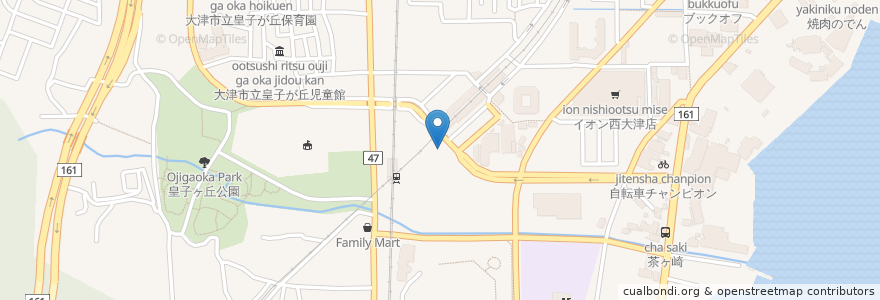 Mapa de ubicacion de ファルファッレ en Japan, 滋賀県, 大津市.