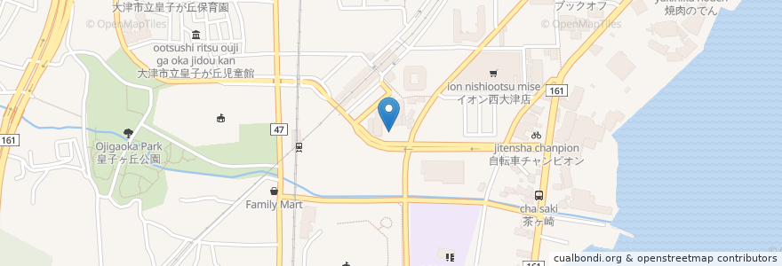 Mapa de ubicacion de 馬淵教室 en Japan, Shiga Prefecture, Otsu.