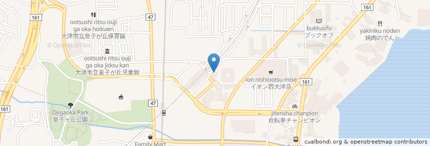 Mapa de ubicacion de 開成教育セミナー en اليابان, شيغا, 大津市.