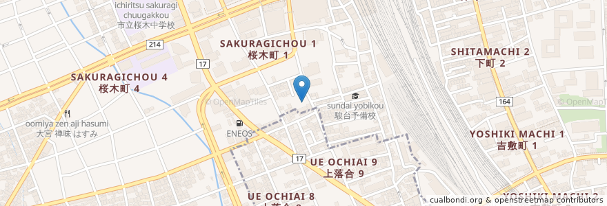 Mapa de ubicacion de トヨタレンタカー en Japan, 埼玉県, さいたま市, 大宮区.