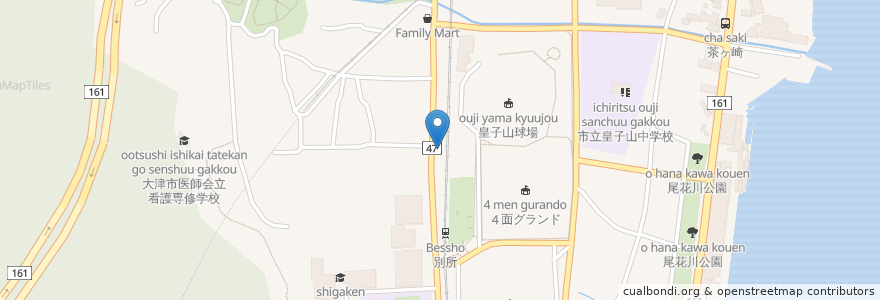 Mapa de ubicacion de 小太郎 en Japan, 滋賀県, 大津市.