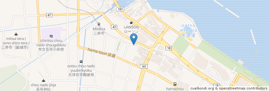 Mapa de ubicacion de Lady’s Market en ژاپن, 滋賀県, 大津市.