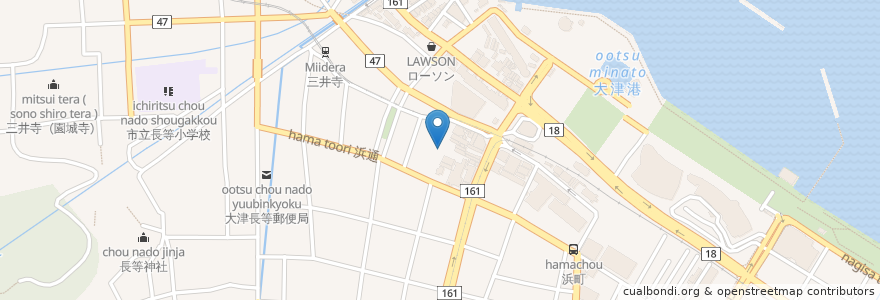 Mapa de ubicacion de アンド・モア en 日本, 滋賀県, 大津市.