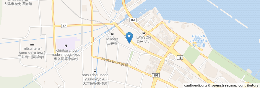 Mapa de ubicacion de 大津小動物病院 en ژاپن, 滋賀県, 大津市.