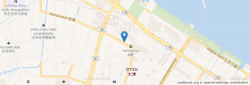 Mapa de ubicacion de 近江 かど萬 en ژاپن, 滋賀県, 大津市.