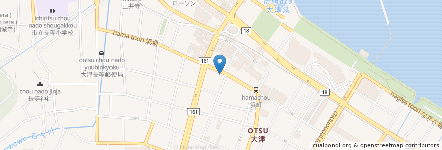 Mapa de ubicacion de 森井眼科医院 en Jepun, 滋賀県, 大津市.