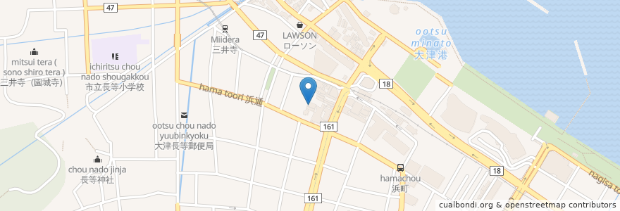 Mapa de ubicacion de あまみ en اليابان, شيغا, 大津市.
