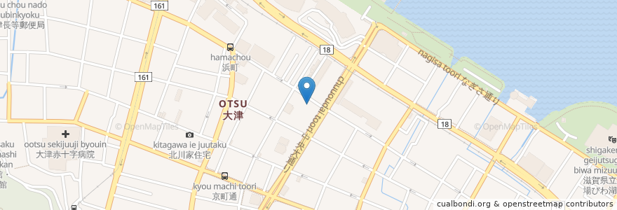 Mapa de ubicacion de あじと en Япония, Сига, 大津市.