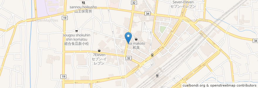 Mapa de ubicacion de 麺匠佐蔵 en 日本, 長野県, 長野市.