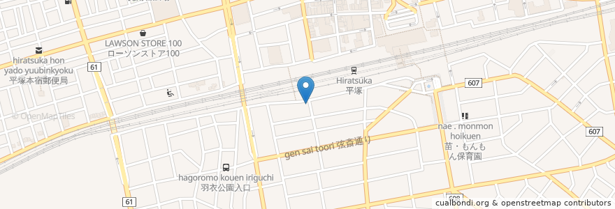 Mapa de ubicacion de ザ・パーク平塚駅西口 en Jepun, 神奈川県, 平塚市.