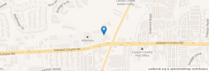 Mapa de ubicacion de Flamebroiler en Amerika Birleşik Devletleri, Kaliforniya, Los Angeles County, Santa Clarita.