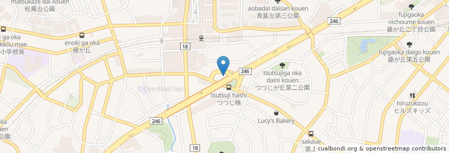 Mapa de ubicacion de オルタスそらいろ en اليابان, كاناغاوا, 横浜市, 青葉区.