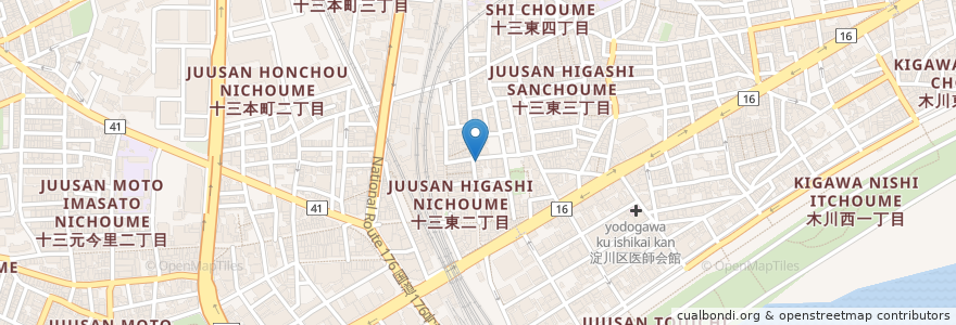 Mapa de ubicacion de よどのコロッケ en Jepun, 大阪府, 大阪市, 淀川区.