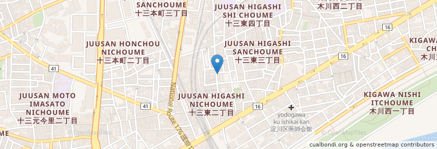 Mapa de ubicacion de とも吉 en Jepun, 大阪府, 大阪市, 淀川区.
